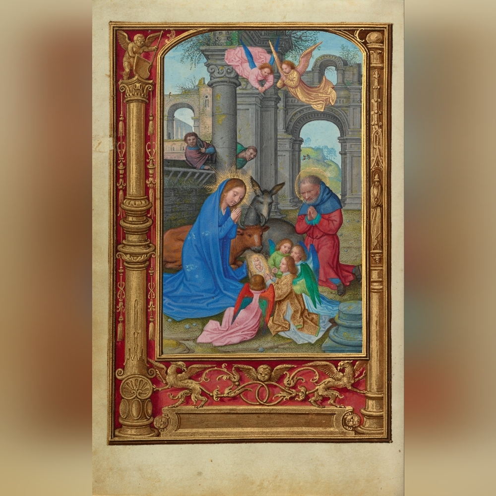 Religious Art Print with Vibrant Colors